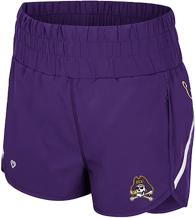 Colosseum Athletics Women's East Carolina University Levitation High Waist Shorts 2.5