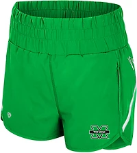 Colosseum Athletics Women's Marshall University Levitation High Waist Shorts 2.5