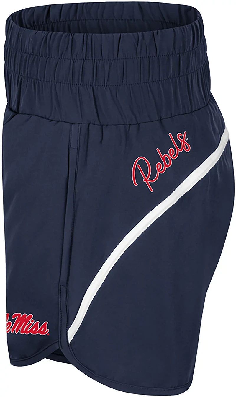 Colosseum Athletics Women's University of Mississippi Levitation High Waist Shorts 2.5