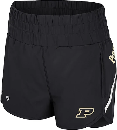 Colosseum Athletics Women's Purdue University Levitation High Waist Shorts 2.5