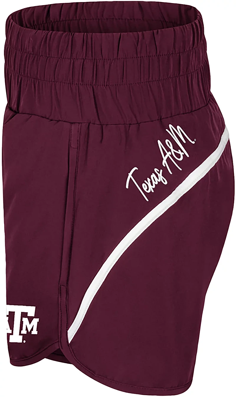 Colosseum Athletics Women's Texas A&M University Levitation High Waist Shorts 2.5