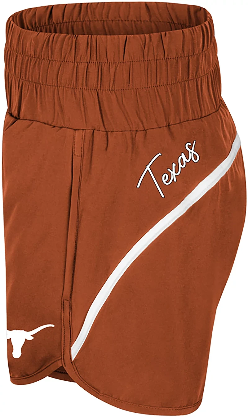 Colosseum Athletics Women's University of Texas Levitation High Waist Shorts 2.5