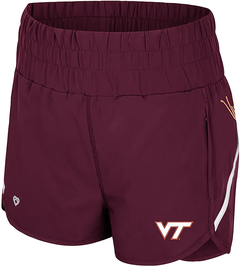 Colosseum Athletics Women's Virginia Tech Levitation High Waist Shorts 2.5