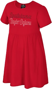 Colosseum Athletics Girls' University of Louisiana at Lafayette Riley Ribbed Dress