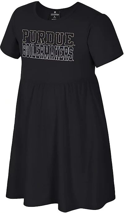 Colosseum Athletics Girls' Purdue University Riley Ribbed Dress