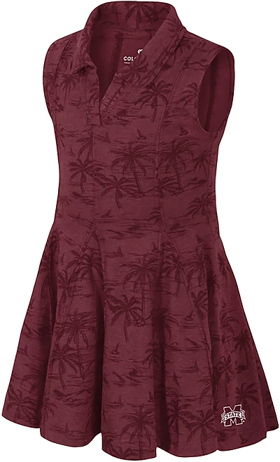 Colosseum Athletics Toddler Girls' Mississippi State University Joy Polo Dress