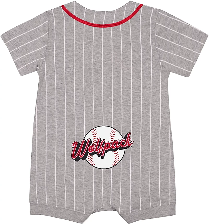 Colosseum Athletics Infants' North Carolina State University Fire Hawks Baseball Romper