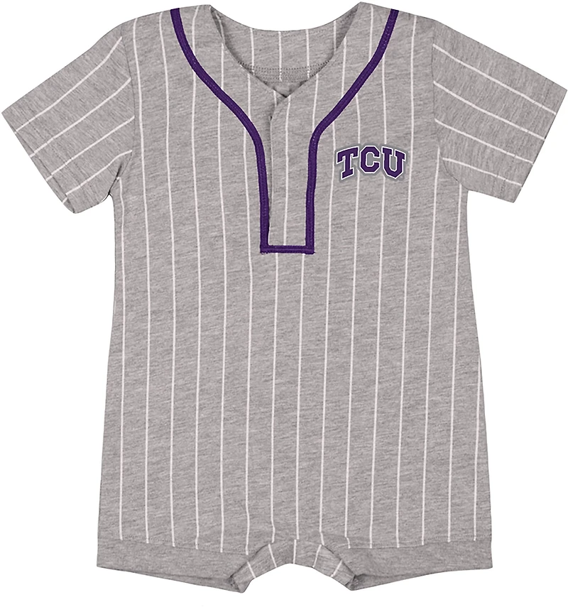 Colosseum Athletics Infants' Texas Christian University Fire Hawks Baseball Romper