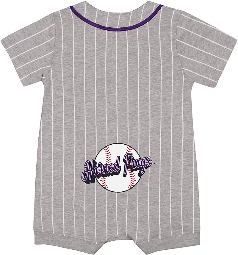 Colosseum Athletics Infants' Texas Christian University Fire Hawks Baseball Romper