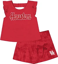 Colosseum Toddler Girls' University of Houston Joy Palm Shirt and Skort Set