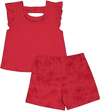 Colosseum Toddler Girls' University of Houston Joy Palm Shirt and Skort Set