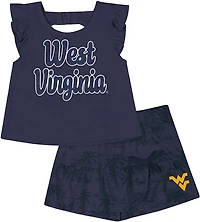 Colosseum Toddler Girls' West Virginia University Joy Palm Shirt and Skort Set