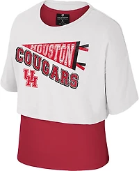 Colosseum Athletics Girls' University of Houston Riley 2Fer Graphic T-shirt