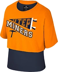 Colosseum Athletics Girls' University of Texas at San Antonio Riley 2Fer Graphic T-shirt