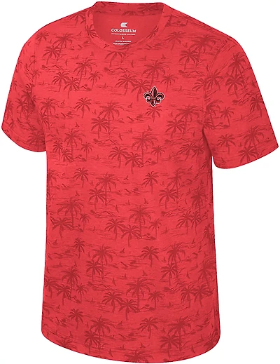 Colosseum Athletics Men's University of Louisiana at Lafayette Fremen Palm T-shirt