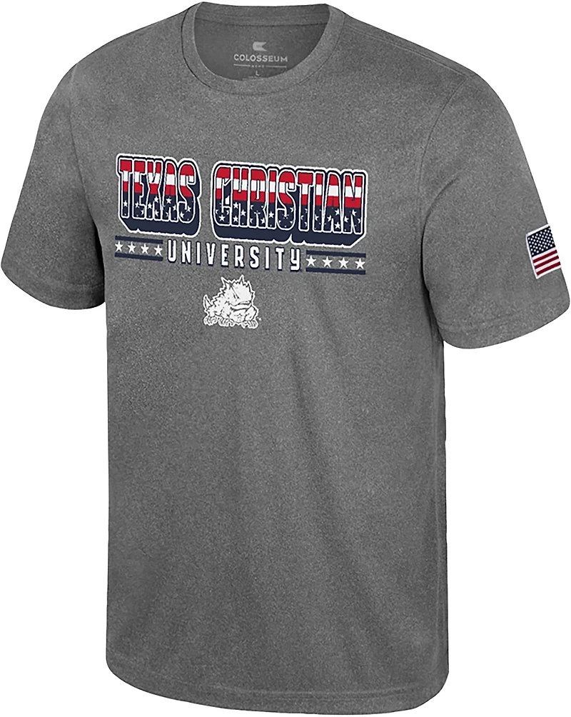 Colosseum Athletics Men's Texas Christian University OHT Blade Graphic T-shirt