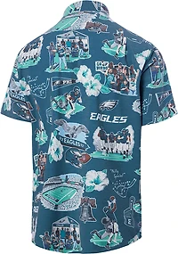 Reyn Spooner Men's Philadelphia Eagles Scenic Performance Button Front Shirt