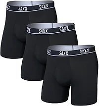 Saxx Men's Essential Performance Mesh Boxer Briefs 3-Pack