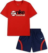 Nike Boys' 4-7 Baseball Graphic T-shirt and Shorts Set