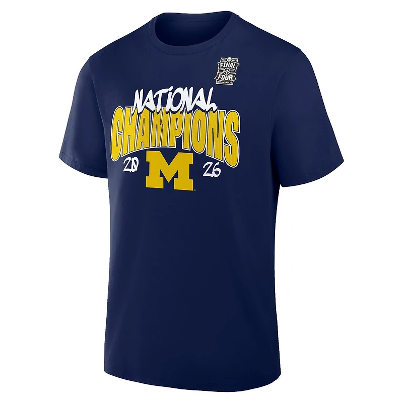 Fanatics Men's Michigan Wolverines Basketball 2026 National Champions Schedule Short Sleeve T-Shirt