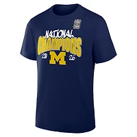 Fanatics Men's Michigan Wolverines Basketball 2026 National Champions Schedule Short Sleeve T-Shirt