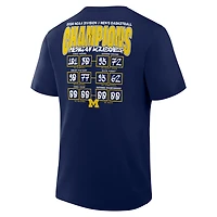 Fanatics Men's Michigan Wolverines Basketball 2026 National Champions Schedule Short Sleeve T-Shirt