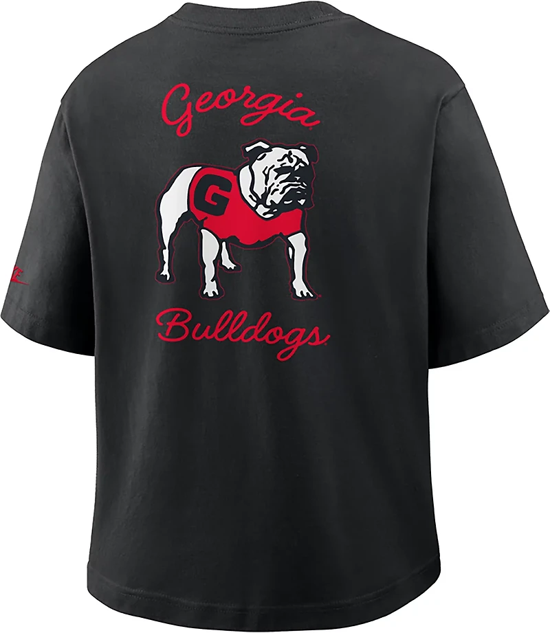 Nike Women's University of Georgia Legacy Pocket Boxy T-shirt