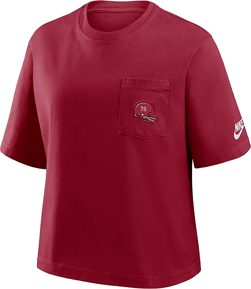 Nike Women's University of Alabama Legacy Pocket Boxy T-shirt