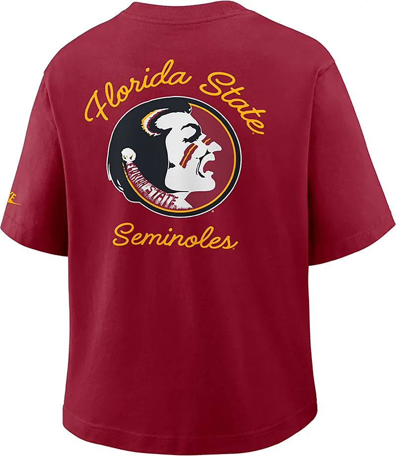 Nike Women's Florida State University Legacy Pocket Boxy T-shirt