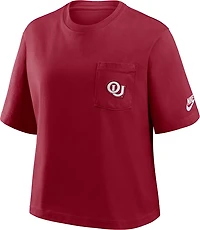 Nike Women's University of Oklahoma Legacy Pocket Boxy T-shirt