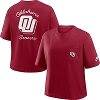 Nike Women's University of Oklahoma Legacy Pocket Boxy T-shirt