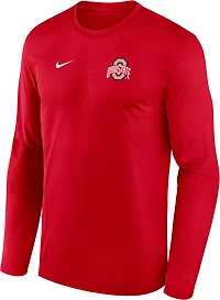 Nike Men's Ohio State University Small Logo Dri-FIT Legend Long Sleeve T-shirt
