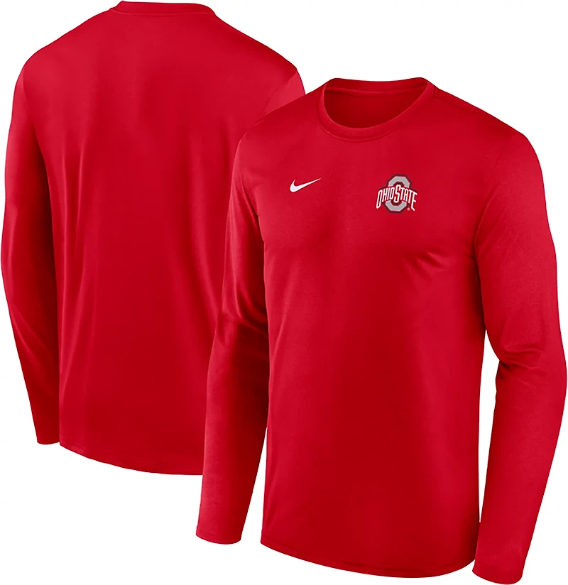 Nike Men's Ohio State University Small Logo Dri-FIT Legend Long Sleeve T-shirt