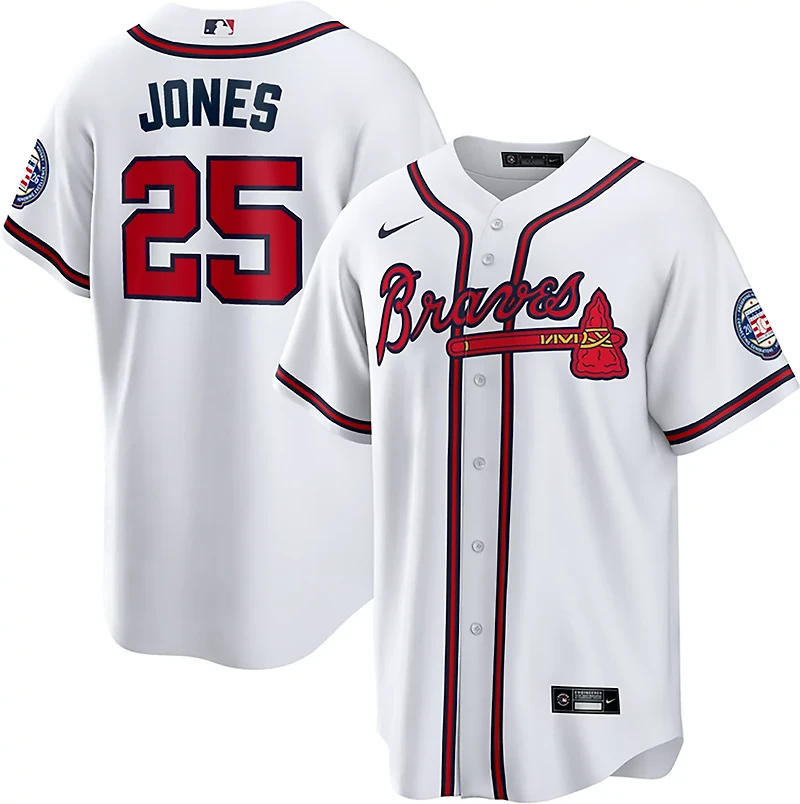 Nike Men's Atlanta Braves Hall of Fame Andruw Jones #25 Replica Home Jersey
