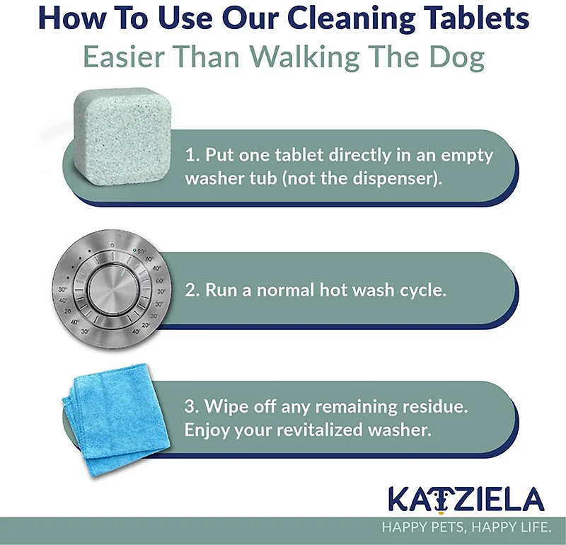 Katziela Washing Machine Cleaner Tablets 6-Pack