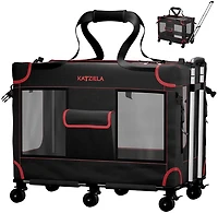 Katziela Mega Cruizer Large Black Pet Carrier