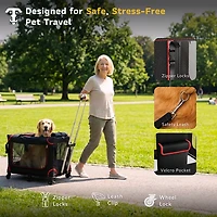 Katziela Mega Cruizer Large Black Pet Carrier
