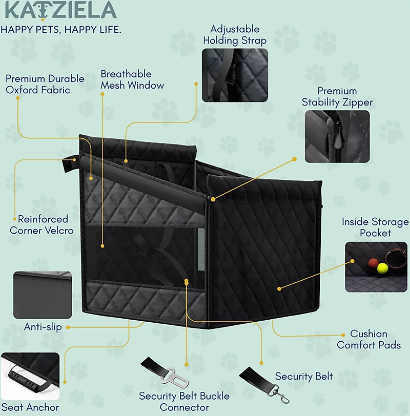Katziela Single Dog Car Seat Regular Cover