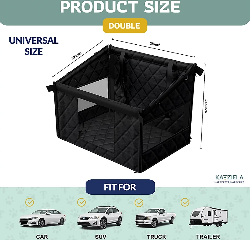 Katziela Double Dog Car Seat Large Cover