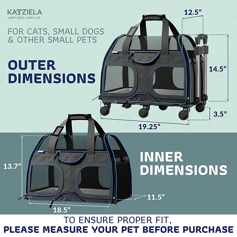 Katziela Luxury Rider Pet Carrier
