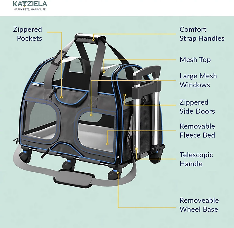 Katziela Luxury Rider Pet Carrier