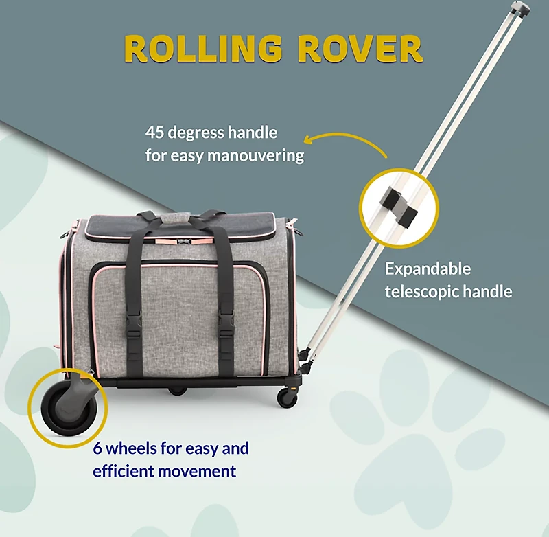 Katziela Rolling Rover Expandable Carrier