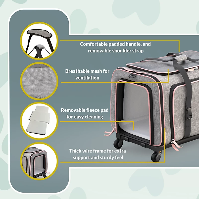 Katziela Rolling Rover Expandable Carrier