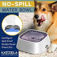 Katziela No Spill 35 oz. Water Bowl