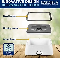 Katziela No Spill 35 oz. Water Bowl