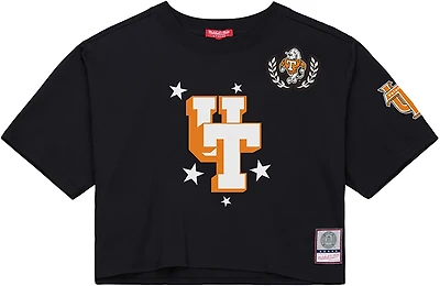 Mitchell & Ness Women's University of Tennessee Pep Rally Crop Boxy Graphic T-shirt