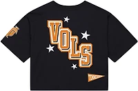 Mitchell & Ness Women's University of Tennessee Pep Rally Crop Boxy Graphic T-shirt