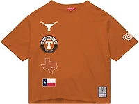 Mitchell & Ness Women's University of Texas Double Clutch Crop Boxy T-shirt