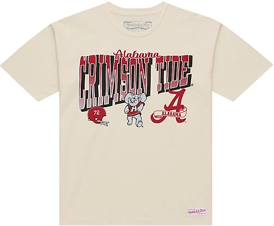 Mitchell & Ness Men's University of Alabama Team Slant Multi Logo Graphic T-shirt