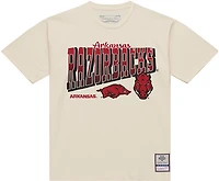 Mitchell & Ness Men's University of Arkansas Team Slant Multi Logo Graphic T-shirt